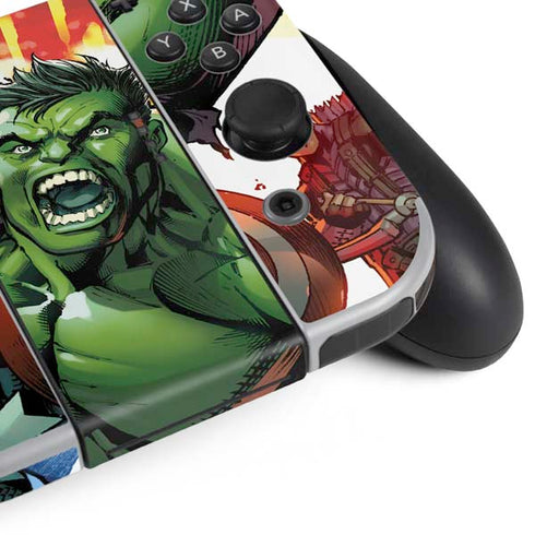Marvel Avengers Assemble Hulk Nintendo Switch OLED (2021) Skin